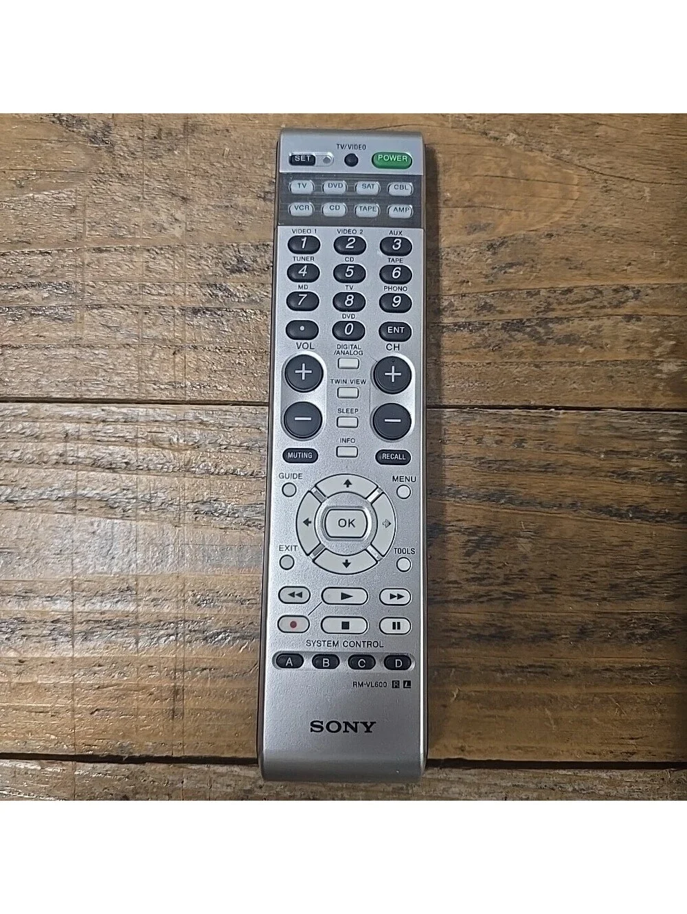 Sony RM-VL600 8 Device Learning TV Universal Remote Control W Manual Link Testd